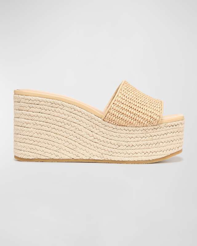 Gable Raffia Platform Espadrille Sandals